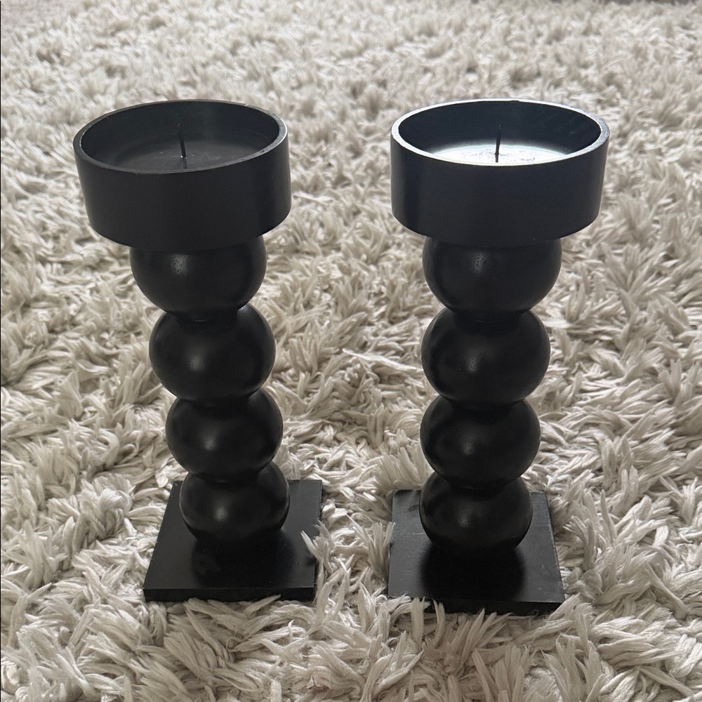 Target Black Bubble Candle Holders
